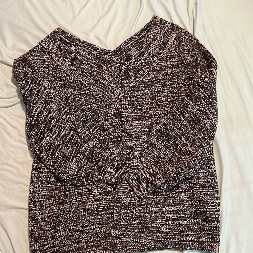 Black patterned sweater